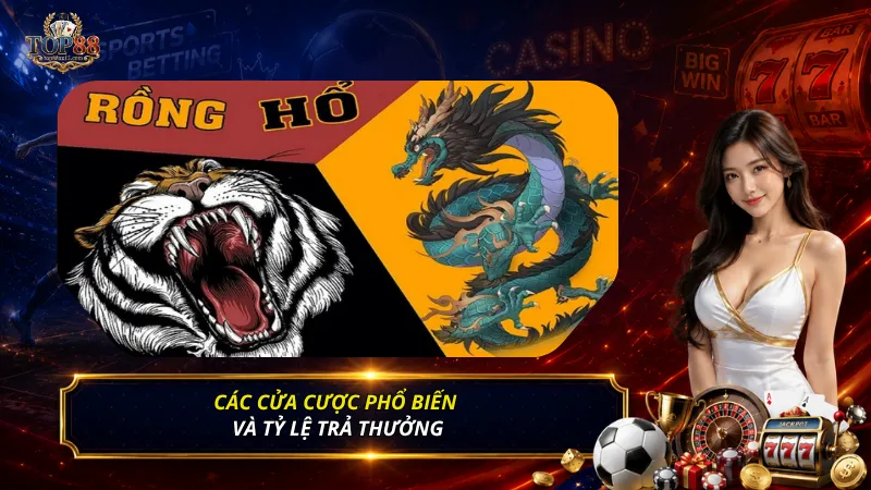 Các cửa cược phổ biến và tỷ lệ trả thưởng