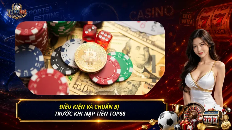 Điều kiện và chuẩn bị trước khi nạp tiền Top88