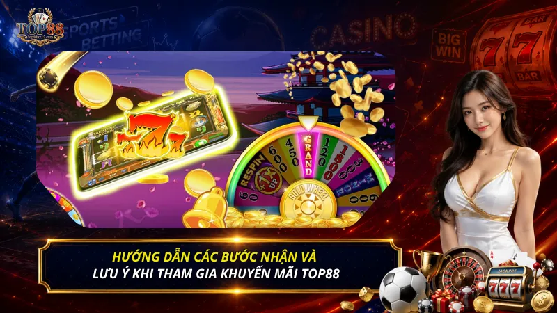 Hướng dẫn các bước nhận và lưu ý khi tham gia khuyến mãi Top88