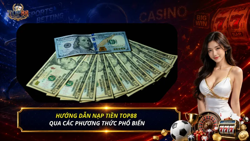 Hướng dẫn nạp tiền Top88 qua các phương thức phổ biến