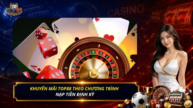 Khuyến mãi Top88 theo chương trình nạp tiền định kỳ