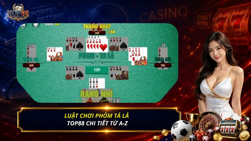 Luật chơi Phỏm Tá Lả Top88 chi tiết từ A-Z