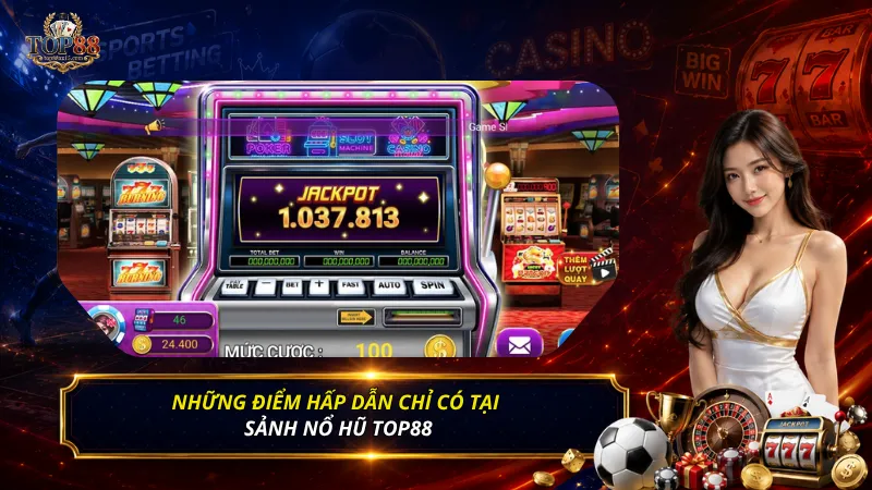 Những điểm hấp dẫn chỉ có tại sảnh nổ hũ Top88