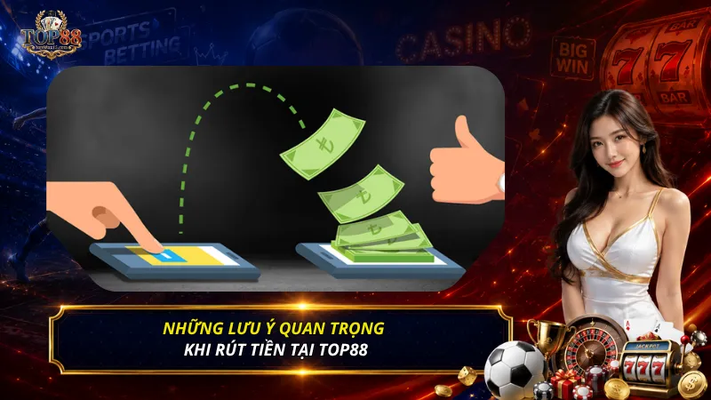 Những lưu ý quan trọng khi rút tiền tại Top88