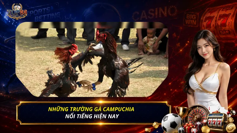 Những trường gà Campuchia nổi tiếng hiện nay