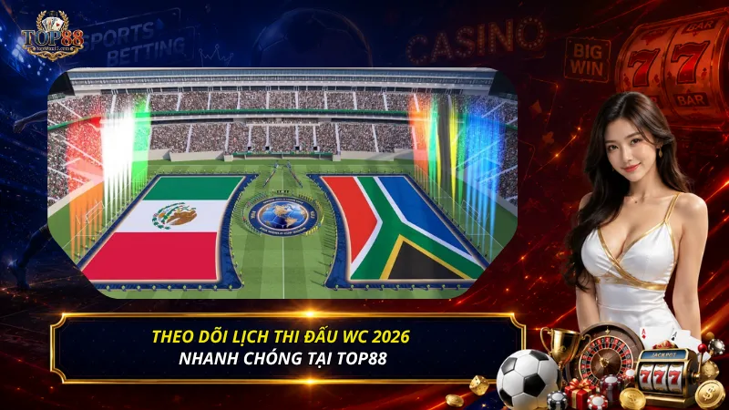Theo dõi lịch thi đấu WC 2026 nhanh chóng tại Top88