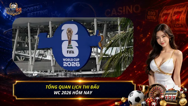 Tổng quan lịch thi đấu WC 2026 hôm nay